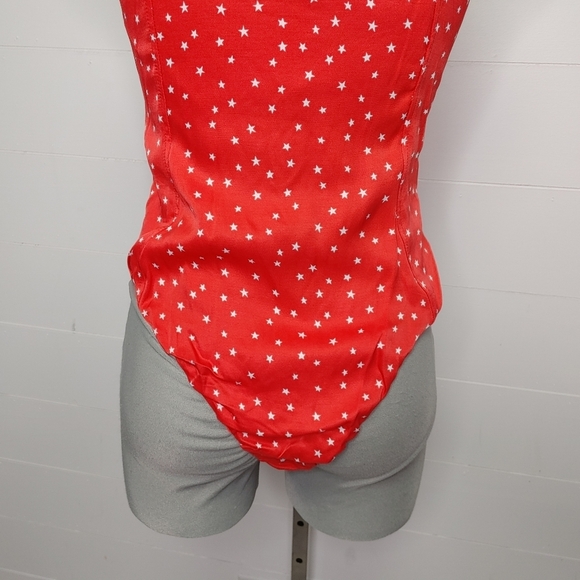 012. Zara star print lace up bodysuit size M - Picture 8 of 13